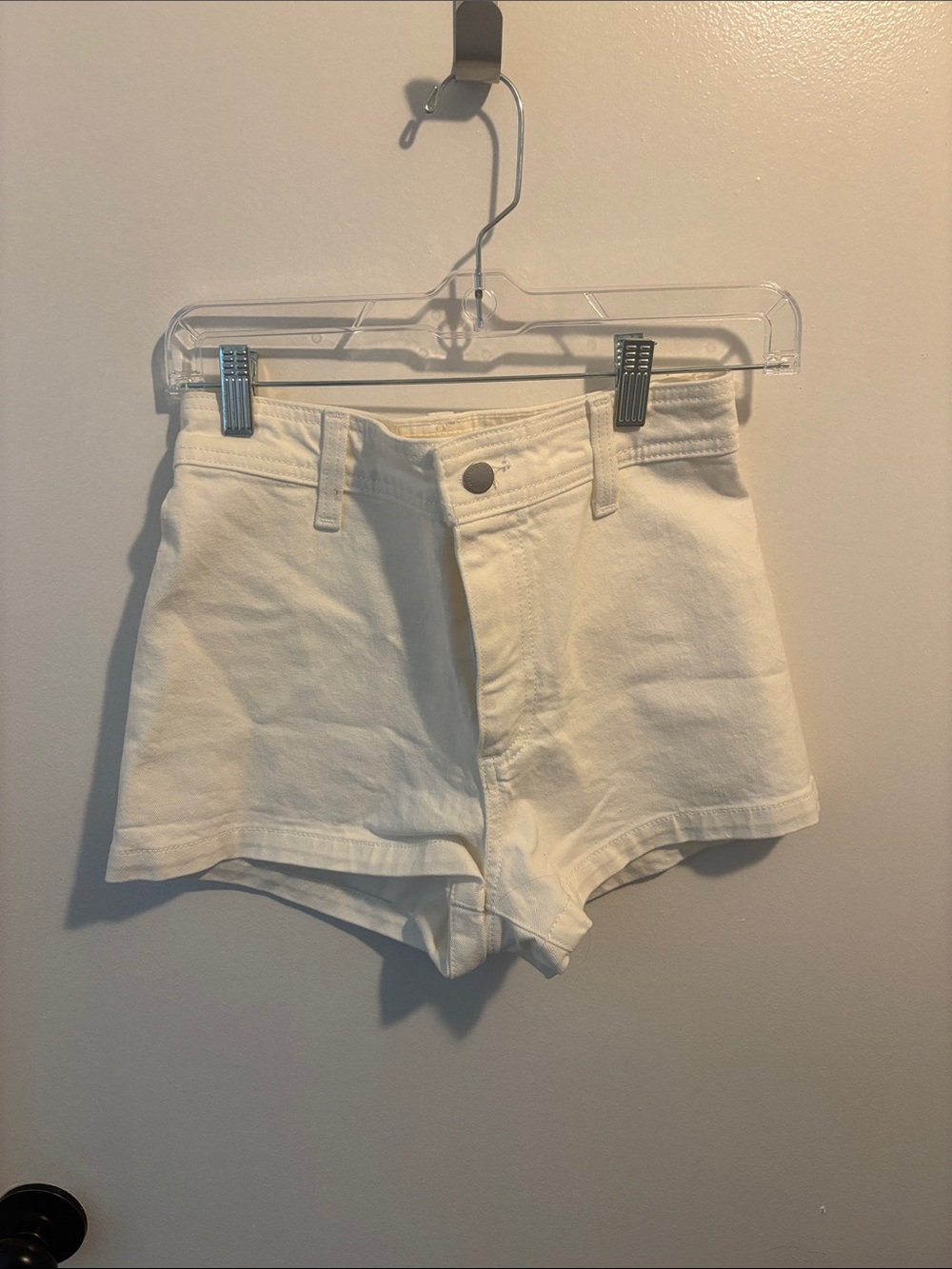 Universal Thread High-Waist White Denim Shorts